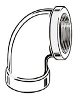 3/8 Inch (in) Size Lead Free Chrome Plated Brass Elbow 90 Degree Fitting