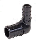 3/8 to 3/4 x 1/2 Inch (in) Size Poly Cross-Linked Polyethylene (PEX) Elbow Fitting