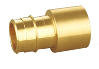 Lead Free Brass F1960 Male Sweat x Cross-Linked Polyethylene (PEX) Cold Expansion Adapter Fitting