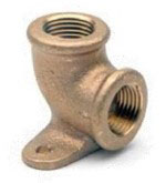 1/4 to 1/2 Inch (in) Size Domestic Lead Free Brass Drop Ear Pipe Elbow