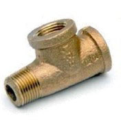 3/8 to 2 Inch (in) Size Domestic Lead Free Brass Street Pipe Tee Fitting