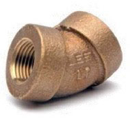 1/2 to 3 Inch (in) Size Domestic 45 Degree Lead Free XH Brass Pipe Elbow