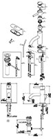 PD-500C, Single Handle Lavatory Faucet Valves- 2