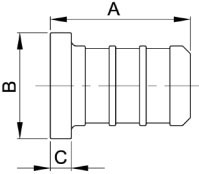 3/8 to 1 Inch (in) Size Poly Cross-Linked Polyethylene (PEX) Size Plug