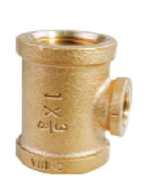 3/8 x 1/4 to 3 x 2 Inch (in) Size Two Sizes Lead Free Brass Reducing Pipe Tee Fitting