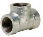 300# Black and Galvanized Malleable Iron Pipe Tee Fittings