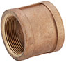 1/8 to 6 Inch (in) Size Domestic Lead Free Brass Pipe Coupling