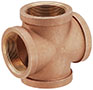 1/8 to 4 Inch (in) Size Domestic Lead Free Brass Pipe Cross Fitting