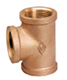1/8 to 4 Inch (in) Size Lead Free Brass Pipe Tee Fitting